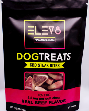 ELEV8 CBD Dog Treats – Steak Bites