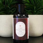 CBD Massage Oil Cedar Leather