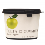 Delta 10 Gummies 15 count Green apple