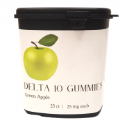 Delta 10 Gummies 25 count Green Apple