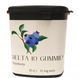 Delta 10 Gummies 25 count Blueberry