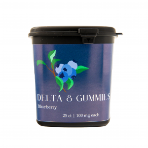 Delta 8 Gummies 25 count Blueberry