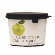 Full Spectrum CBD Gummies 15 count Green Apple