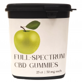 Full-spectrum CBD Gummies 25 count Green Apple