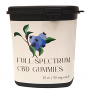 Full-spectrum CBD gummies 25 count Blueberry