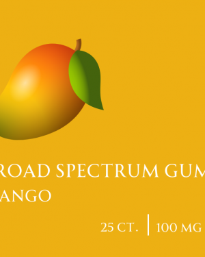 Broad Spectrum CBD Gummies 25 ct. Mango 100mg