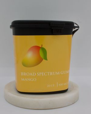 Broad Spectrum CBD Gummies 25 ct. Mango 100mg