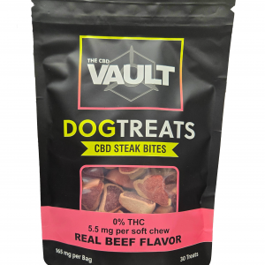 The CBD Vault Dog Treats - CBD Steak Bites