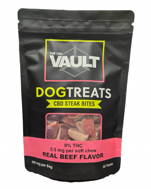 The CBD Vault Dog Treats – CBD Steak Bites